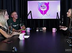 Jujube Delicia's INTENSE Bora Cast Compilation with Bruna Carlos - Part 1 on Sheer Red