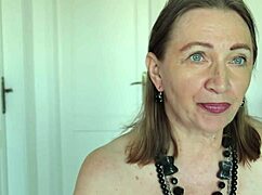 Granny enjoys homemade pov