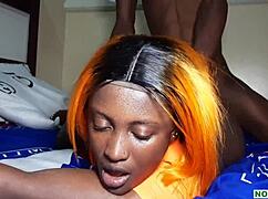 birthday gift argument led to real sex with ebony babe