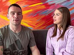 How to kiss passionately with a brunette college girl!