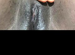 black wet pussy solo masturbation