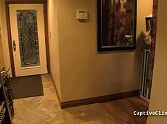 Strangers in the night encounter jewel in a backstage fetish scene with latex and handcuffs.