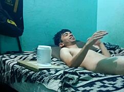 A medium pleasure massage for a skinny boy in intimate setting