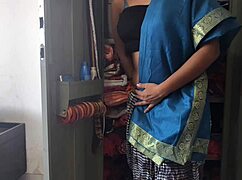 Did the desi maid get fucked by her boss while cleaning the cupboard?