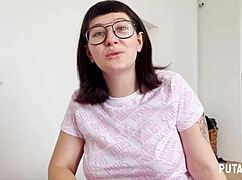 Pretty Young Meraki Rides Torbe's Cock and Swallows Cum