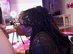 Black 28 ~ 20 Year Old Ebony Whore Inhales White Daddy