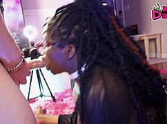 Black 28 ~ 20 Year Old Ebony Whore Inhales White Daddy