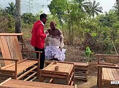 Ex girlfriend wedding outdoor fuck