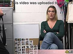 Blonde Housewife Caught Stealing And Fucked By The Mall Cop On This Cctv Video