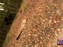 Big Boob Brunette Babe Cleans Car And Herself