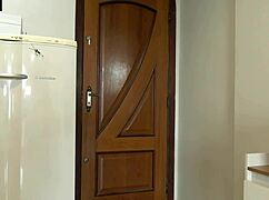 Real estate agent surprised during photo shoot!