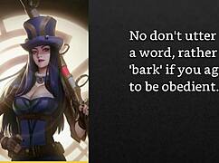 Faygrey caitlyns trophy sissified to a pet bitch femdom joi cei bondage humiliation assplay