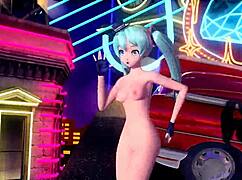 Hatsune Miku Plays Piano Nude in Scandal Mod