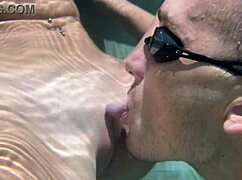 Wow! Amazing underwater cowgirl riding and cum play by the pool!