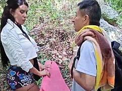 Hikers Get Lost In The Jungle And Have Sex In The Open Air