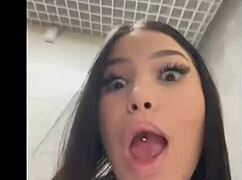 A woman engages in risky public self-pleasure outdoors