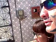 I caught my maid off guard and we tried to fuck, but my wife arrived home unexpectedly.