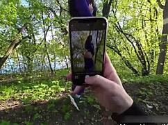 森林里猛干辣妹带粗口脏话😏