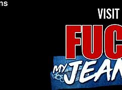 Brunette Model In Tight Jeans Facial