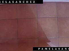 I put a hidden camera to see how my neighbor fucks me inside the closet