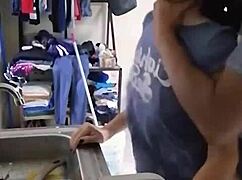 Chica Linda Mexicana Amateur Gets Fucked While Washing Dishes