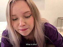 Stepsis wears slutty lingerie and hard fucks like a whore pov