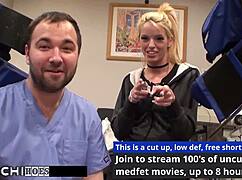 Freshman gets hitachi orgasm from doctor in hospital