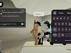 Femboy me chamou para o quarto para fazer sexo difícil - brookhaven.