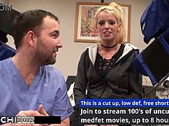 Freshman gets hitachi orgasm from doctor in hospital