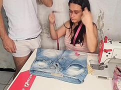 Hey, the married seamstress leaves her client with a hard cock