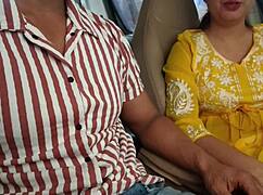 She was convinced to show her boobs in the public car