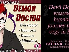 demon doctor takes patient on hypnosis journey to hell clip