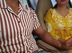 She was convinced to show her boobs in the public car