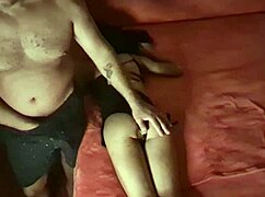 the stepfather deflowers the stepdaughter's ass