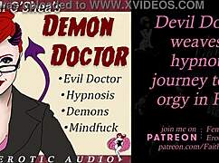 demon doctor takes patient on hypnosis journey to hell clip