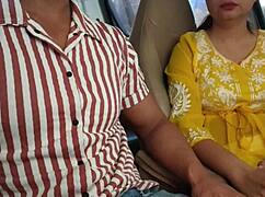 She was convinced to show her boobs in the public car