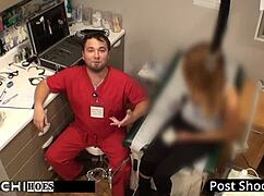 Maria Santos As Guinea Pig For Doctor's Hitachi Orgasms In Tampa