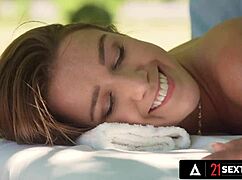 21 sextury - perfect alexis crystal wants her tight ass fucked during outside massage