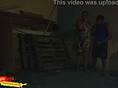 husband comes home tired, neighbor does the work