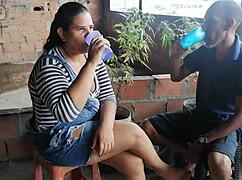 my stepdad wants to fuck my big pussy on the rooftop