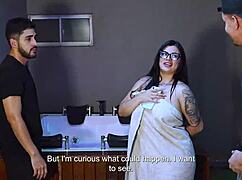 Take two huge bbc plumbers and gush while husband watches 😈