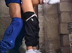 Hermanastra Escapes University for Hidden Outdoor Fucking with Perfect Body