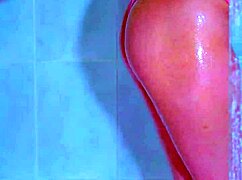 College Girls Enjoy Shower Time with Wet Pink Thong Reveal