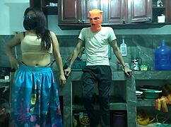 Flaccid Penis to Erect: 25-Year-Old Man Masturbates Big Cock in Kitchen