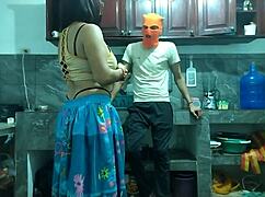 Flaccid Penis to Erect: 25-Year-Old Man Masturbates Big Cock in Kitchen