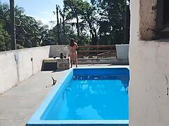 Hey, I called the bricklayer on Sunday to finish the pool job, but I was all ready and slutty waiting, and he just jerked off and came right for me.