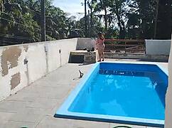 Hey, I called the bricklayer on Sunday to finish the pool job, but I was all ready and slutty waiting, and he just jerked off and came right for me.