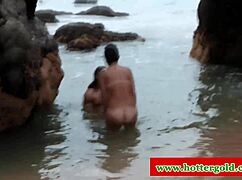 Euro latina hottie anal plowed hard on beach