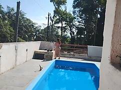 Hey, I called the bricklayer on Sunday to finish the pool job, but I was all ready and slutty waiting, and he just jerked off and came right for me.