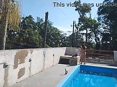 Hey, I called the bricklayer on Sunday to finish the pool job, but I was all ready and slutty waiting, and he just jerked off and came right for me.